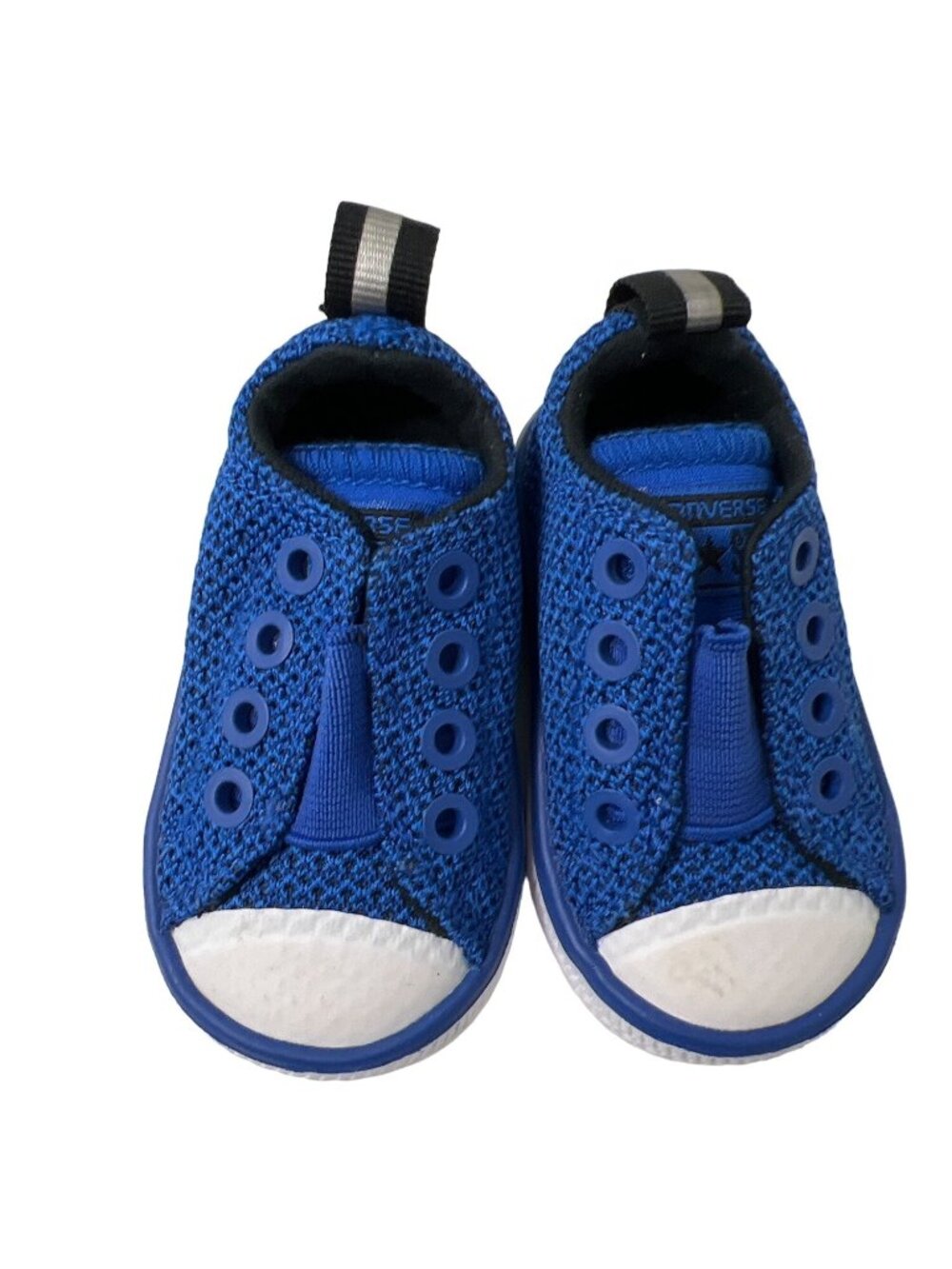 Converse All Star Toddler Blue Slip-On Shoes Laceless Low Top Lightweight